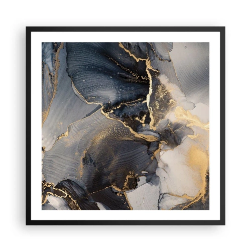 Poster in een zwarte lijst - Stenen leven - 60x60 cm