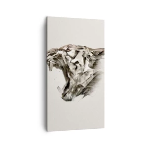 Schilderen op canvas - Je weet al wie de baas is - 45x80 cm