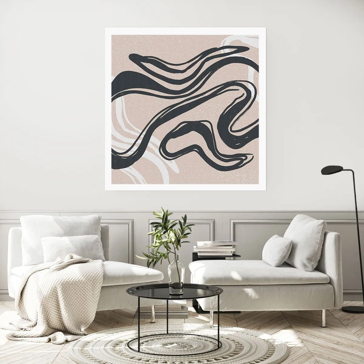 Poster - Expressie vermenigvuldigd - 50x50 cm