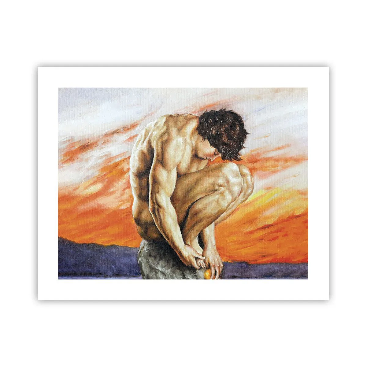 Poster - Ondergedompeld in zichzelf - 50x40 cm