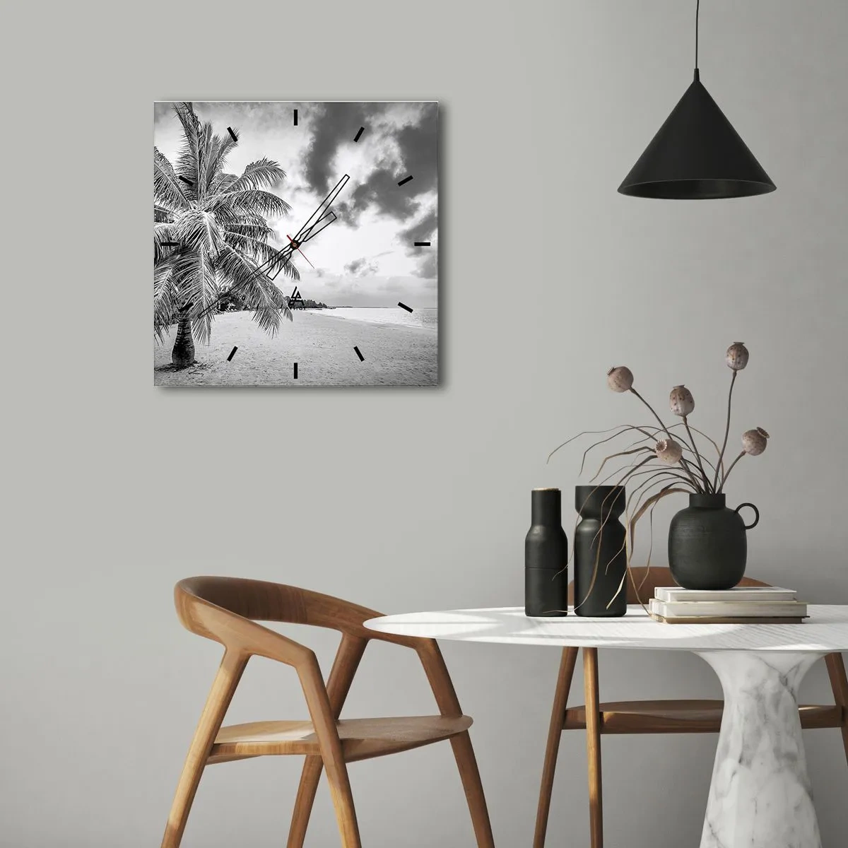 Wandklok - Klok - Wanneer je verlangt naar eenzaamheid... - 30x30 cm