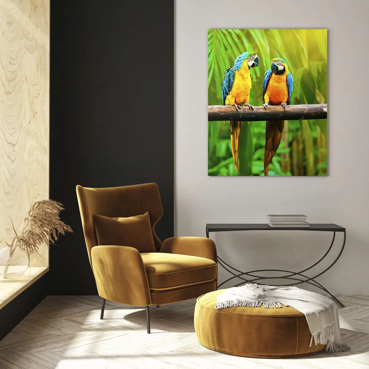 Schilderen op glas - En heb je gehoord dat ze...? - 50x70 cm