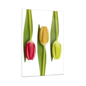 Schilderen op glas - Regenboog compositie - 80x120 cm