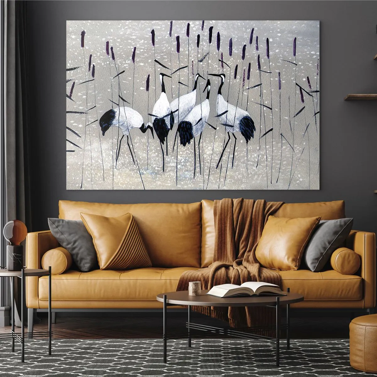 Schilderen op glas - Onder hun eigen - 120x80 cm