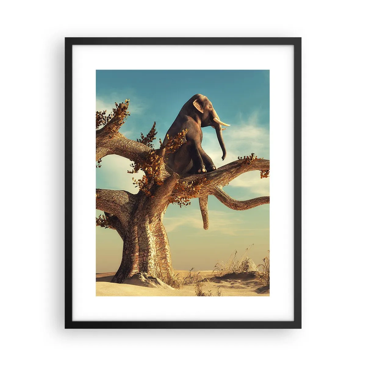 Poster in een zwarte lijst - Een nieuw gezichtspunt - 40x50 cm