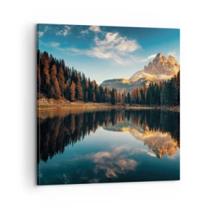 Schilderen op canvas - Dubbel landschap - 60x60 cm