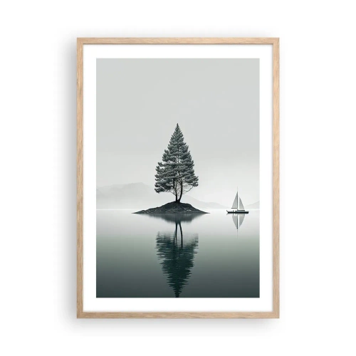 Een poster in een licht eiken lijst - Droom - 50x70 cm