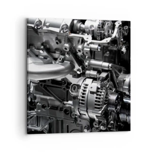 Schilderen op canvas - Staal, mooi, sterk - 70x70 cm