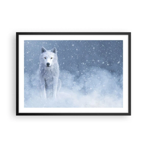 Poster in een zwarte lijst - In winterse sferen - 70x50 cm