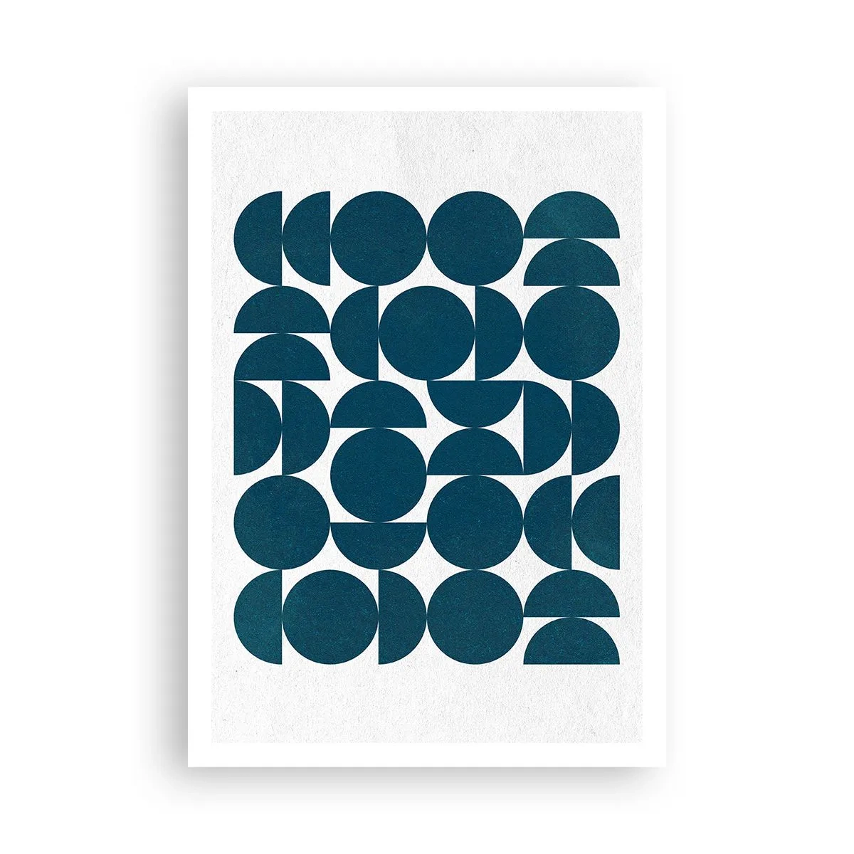 Poster - Cirkels en halfcirkels - 70x100 cm