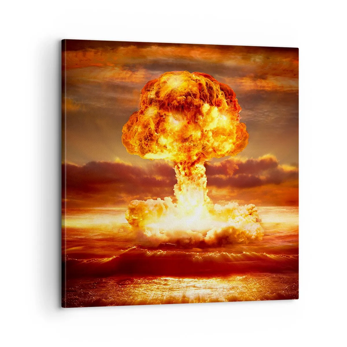 Schilderen op canvas - En het einde zal komen - 60x60 cm