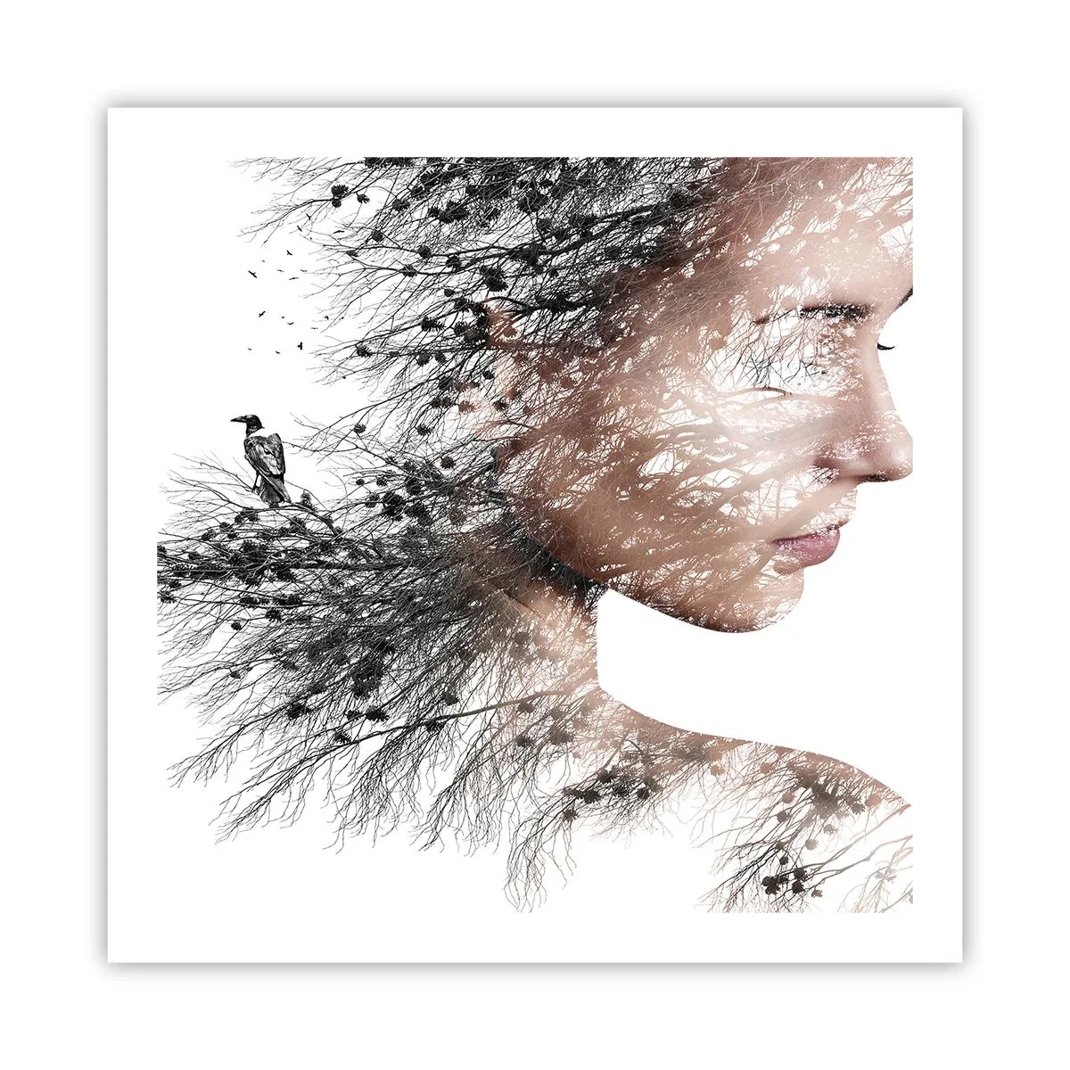 Poster - De geest van het bos - 60x60 cm