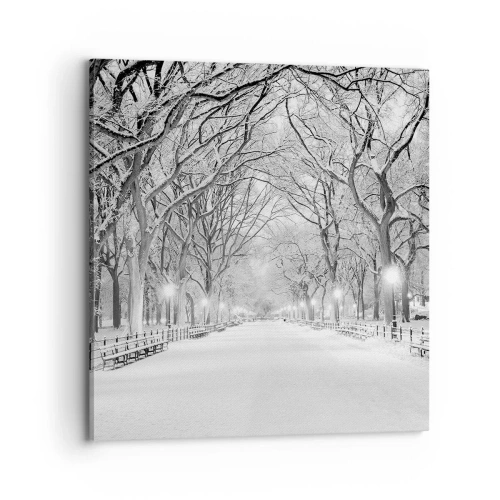 Schilderen op canvas - Vier seizoenen - winter - 70x70 cm
