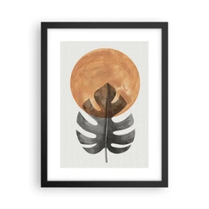 Poster in een zwarte lijst - Altijd de zon - 30x40 cm