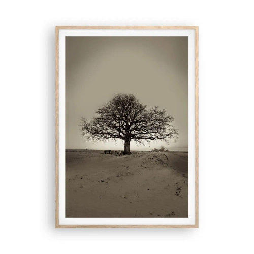 Een poster in een licht eiken lijst - Van hier tot in de eeuwigheid - 70x100 cm