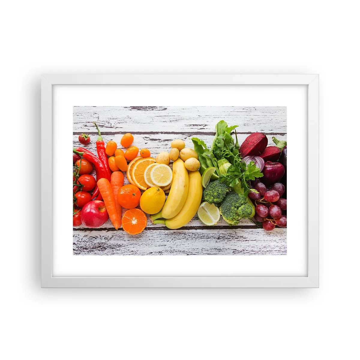 Poster in een witte lijst - Het is niet genoeg? - 40x30 cm