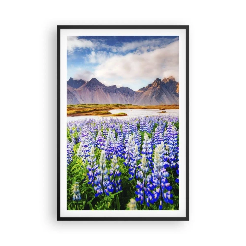 Poster in een zwarte lijst - Kracht en soberheid naast zachtheid - 61x91 cm