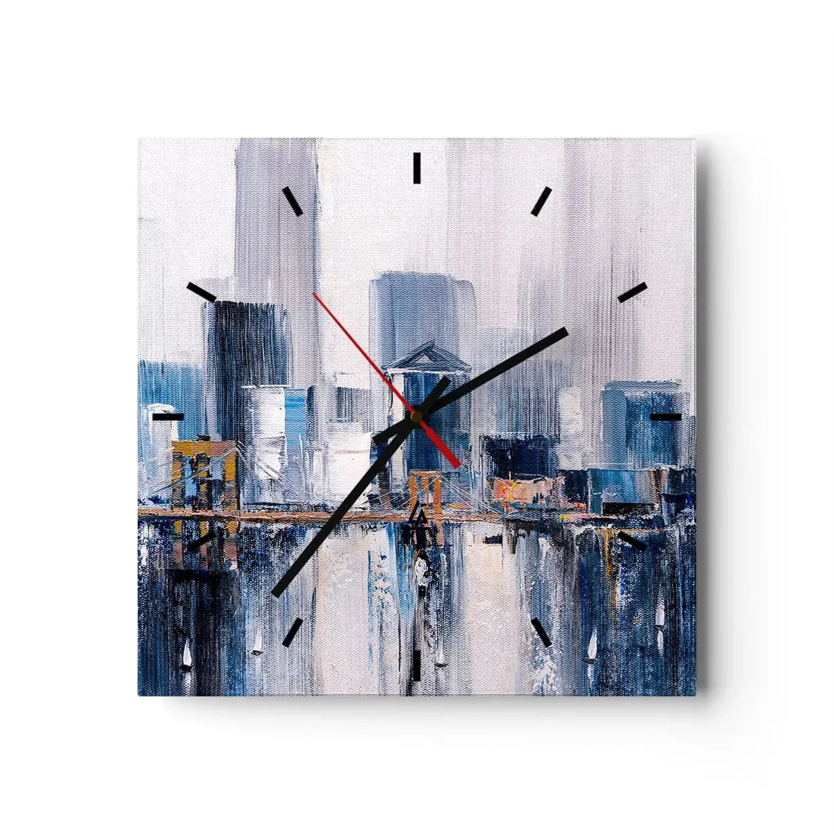 Wandklok - Klok - New Yorkse impressie - 40x40 cm