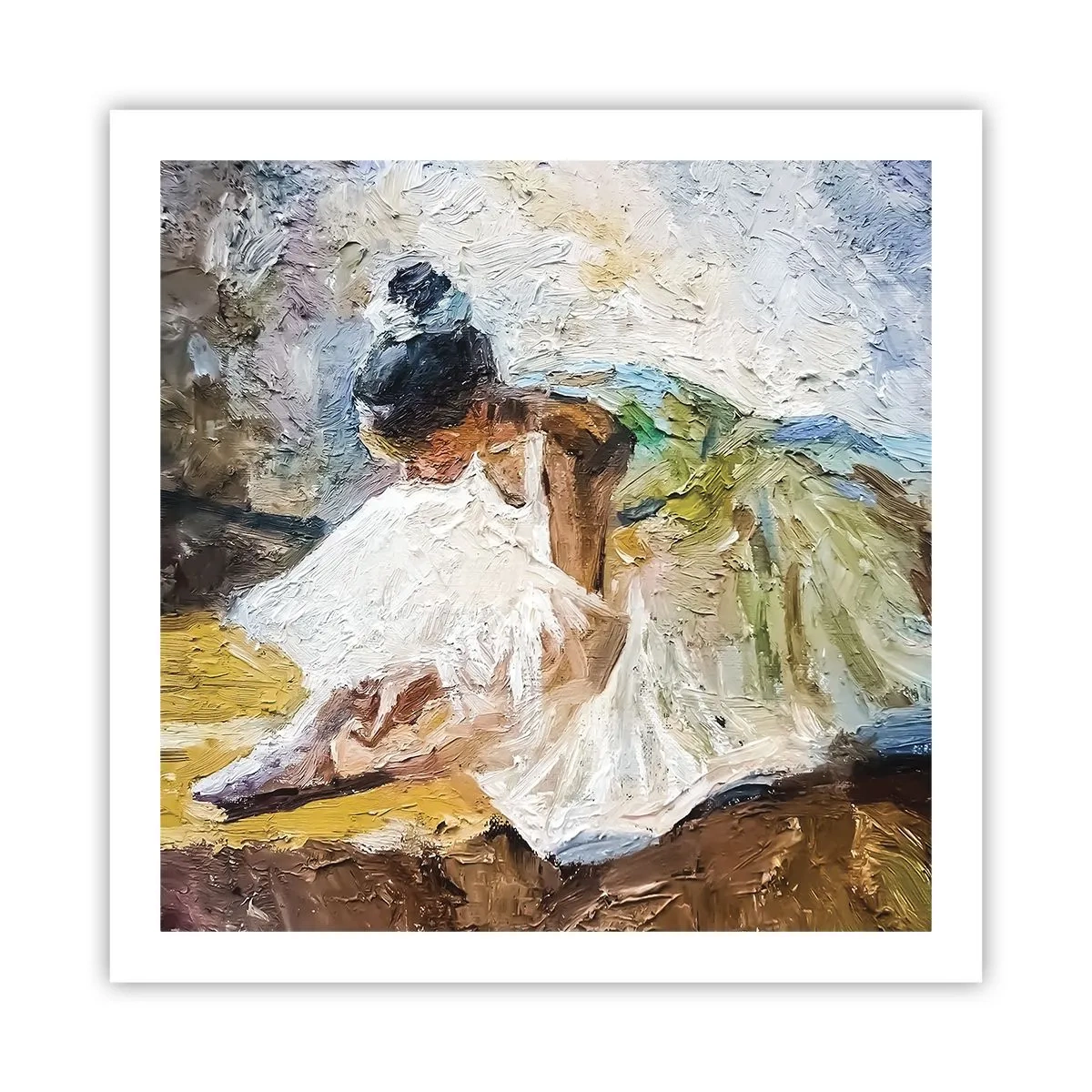 Poster - Naar een schilderij van Degas - 60x60 cm