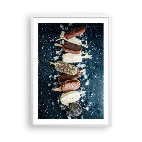 Poster in een witte lijst - De smaak van hete zomer - 50x70 cm