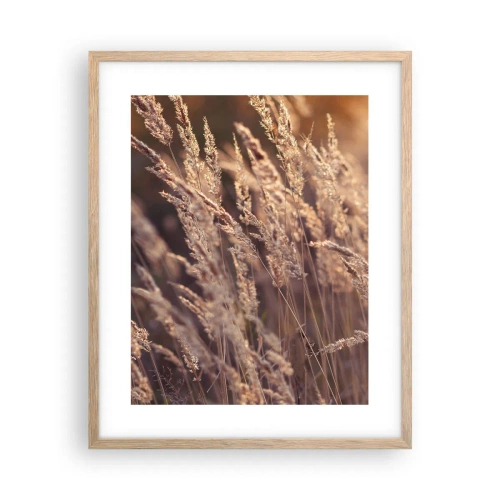 Een poster in een licht eiken lijst - Klaar om de herfst te verwelkomen - 40x50 cm