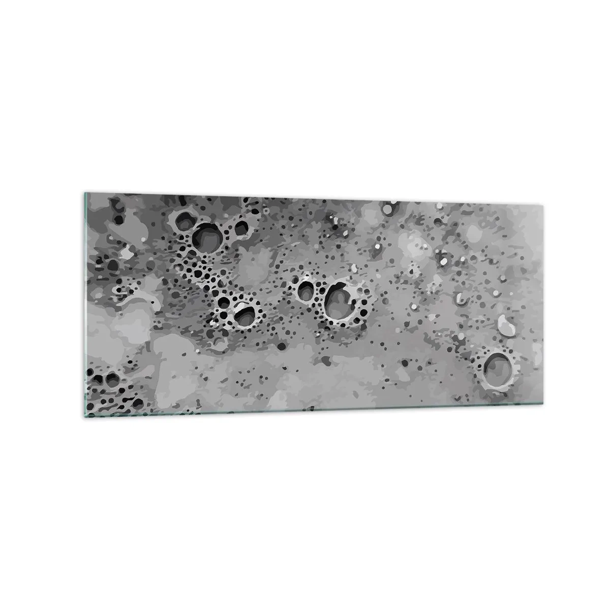 Schilderen op glas - Als een maanlandschap - 120x50 cm