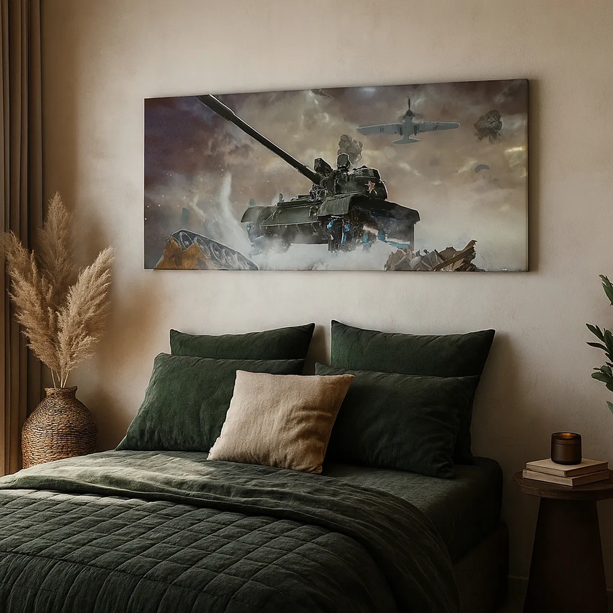 Schilderen op canvas - De strijd is verschrikkelijk en mooi - 30x30 cm