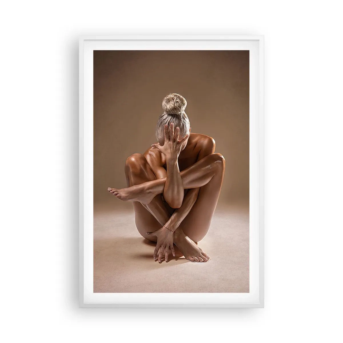 Poster in een witte lijst - De eenheid van lichaam en geest - 61x91 cm