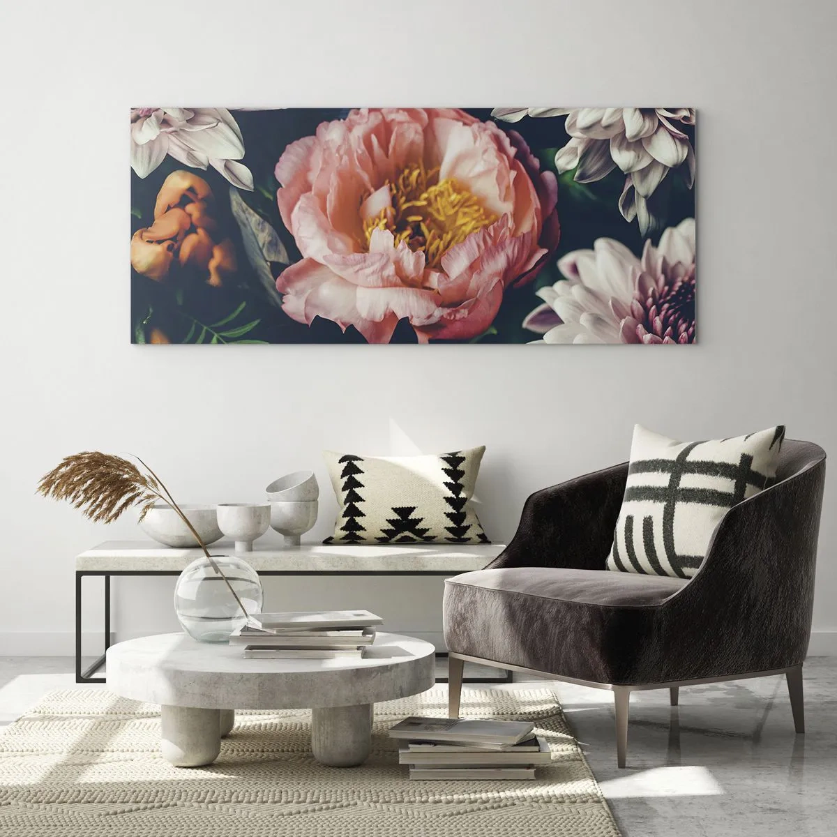 Schilderen op glas - Met barokke pracht - 120x50 cm