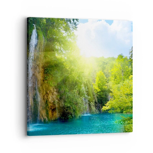 Schilderen op canvas - Het moet Eden zijn - 30x30 cm