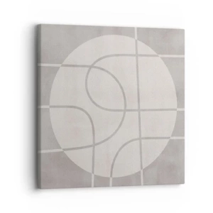 Schilderen op canvas - Rond en rechtdoor - 30x30 cm