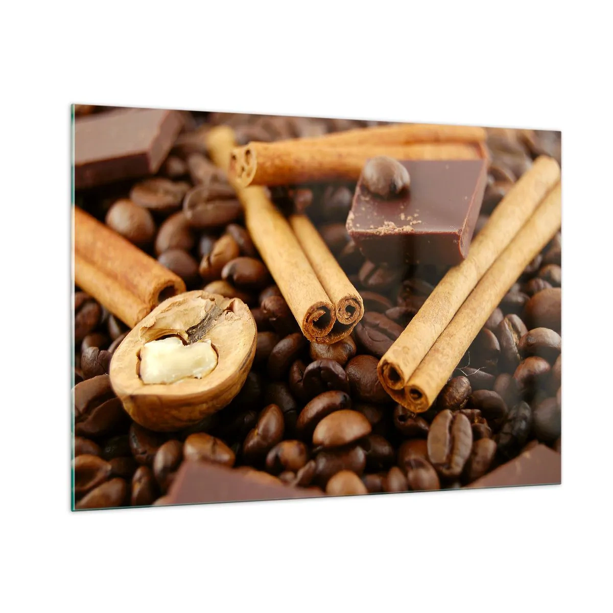 Schilderen op glas - Concert van aroma's - 100x70 cm