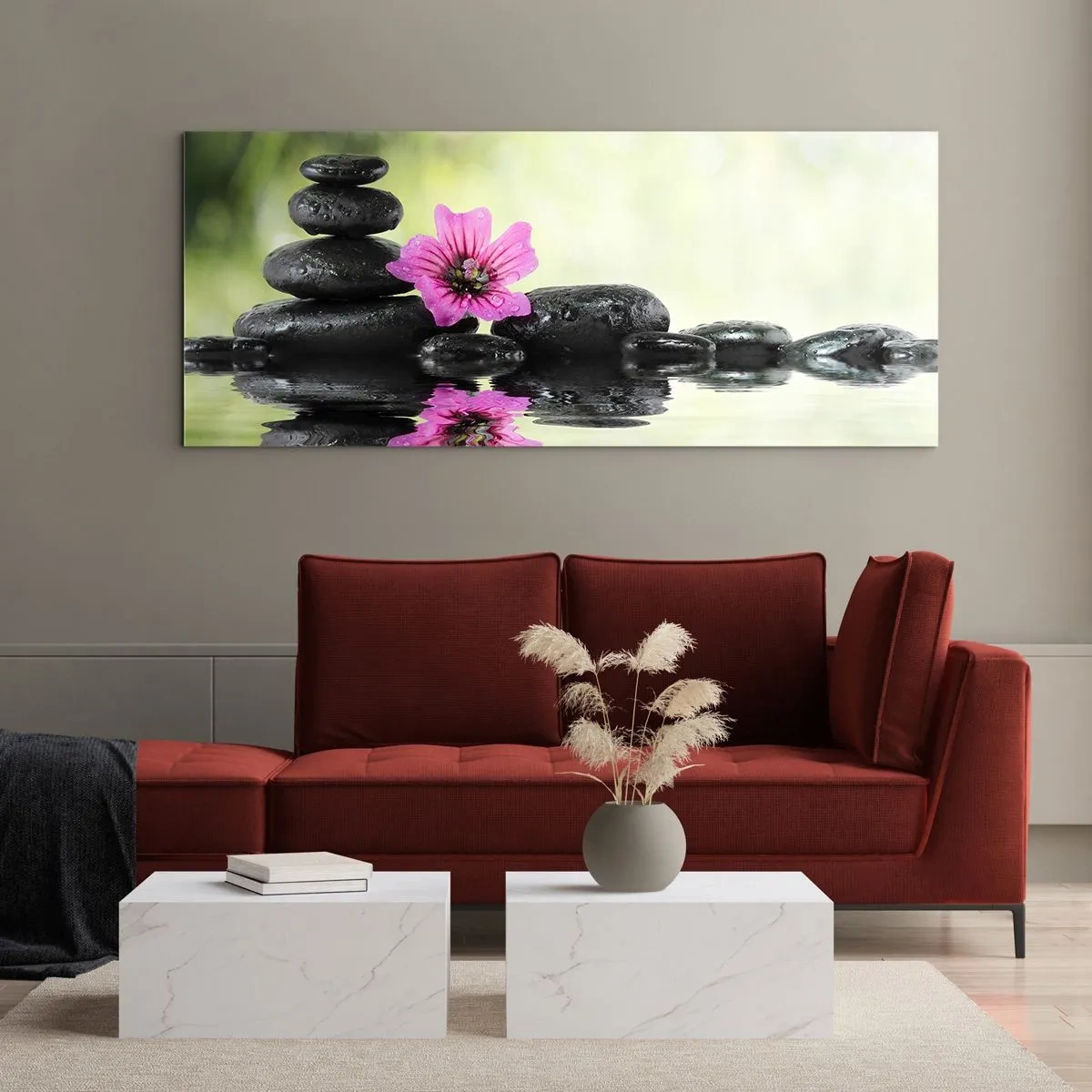 Schilderen op glas - Tijd voor de ziel - 160x50 cm
