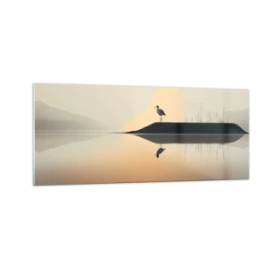 Schilderen op glas - Heer op het meer - 100x40 cm