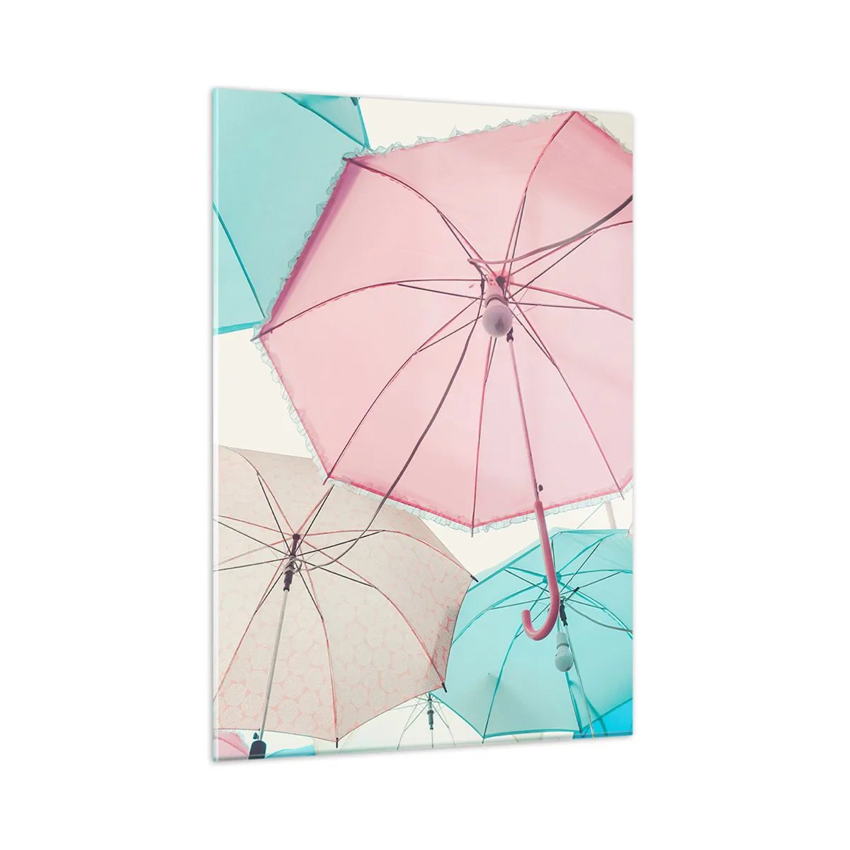 Schilderen op glas - Soms zon, soms regen - 50x70 cm