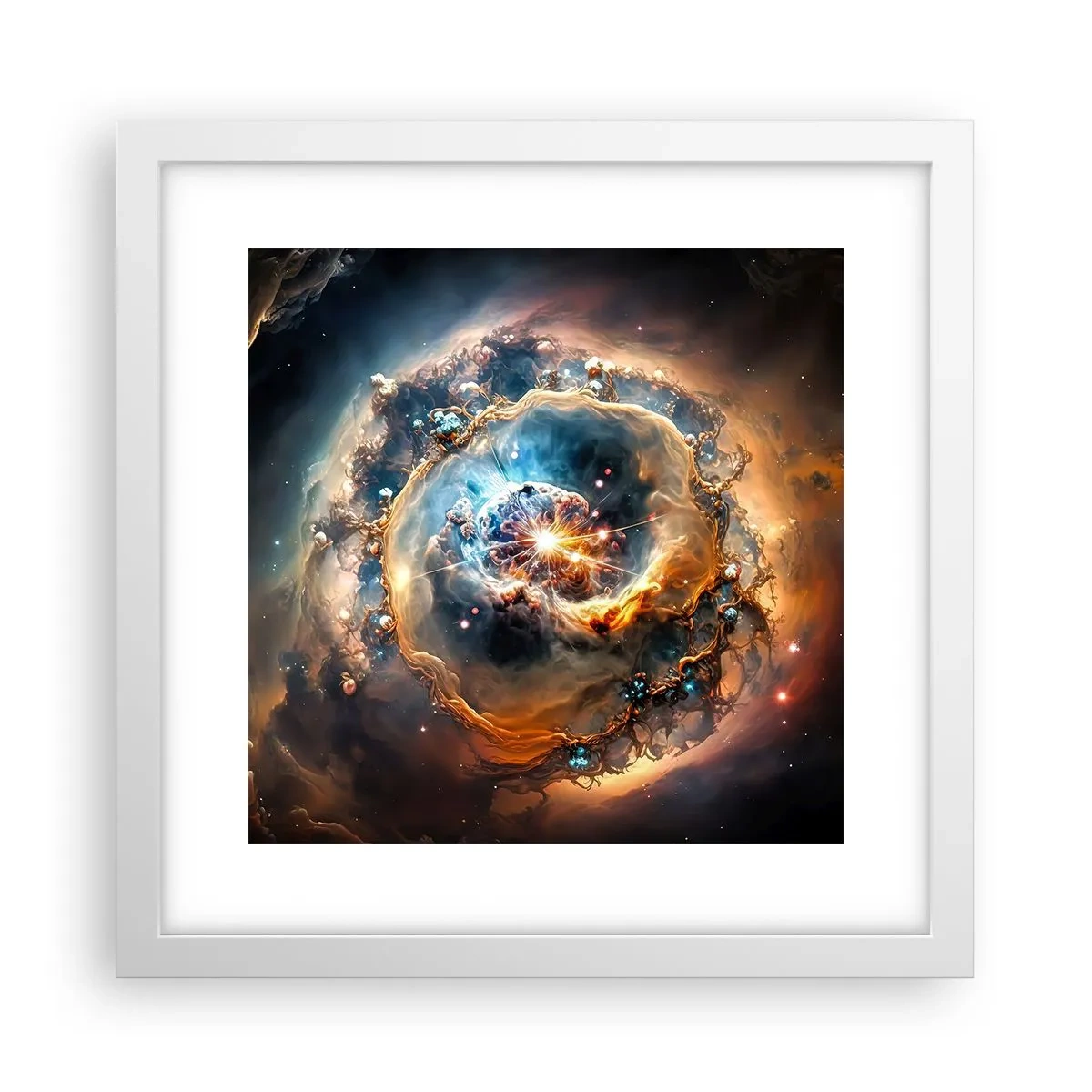 Poster in een witte lijst - Begin - 30x30 cm