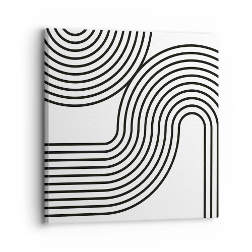 Schilderen op canvas - In de bocht - 30x30 cm