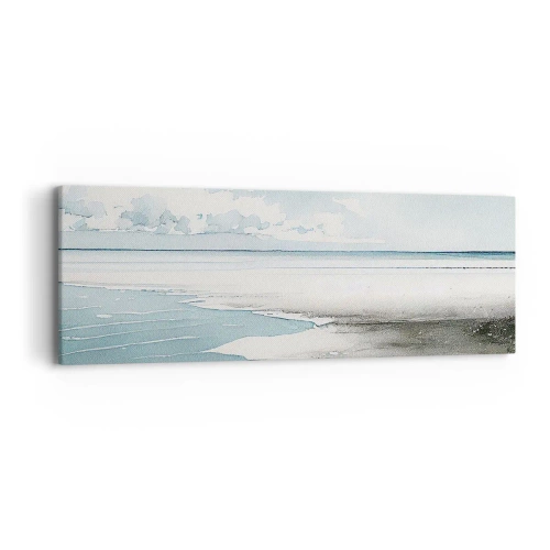 Schilderen op canvas - Zachte vloed - 90x30 cm