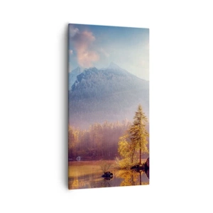 Schilderen op canvas - In bergen en dalen - 55x100 cm