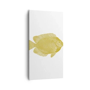Schilderen op canvas - Vis en dat is het - 55x100 cm