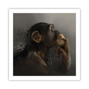 Poster - Zeker een denker - 60x60 cm