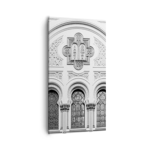 Schilderen op canvas - Op de grens van culturen - 55x100 cm