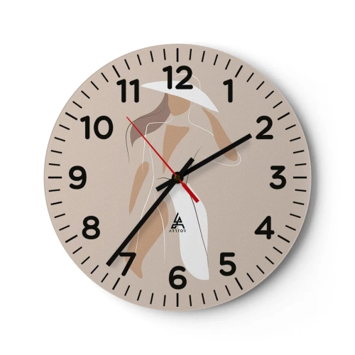 Wandklok - Klok - Mode is leuk - 30x30 cm