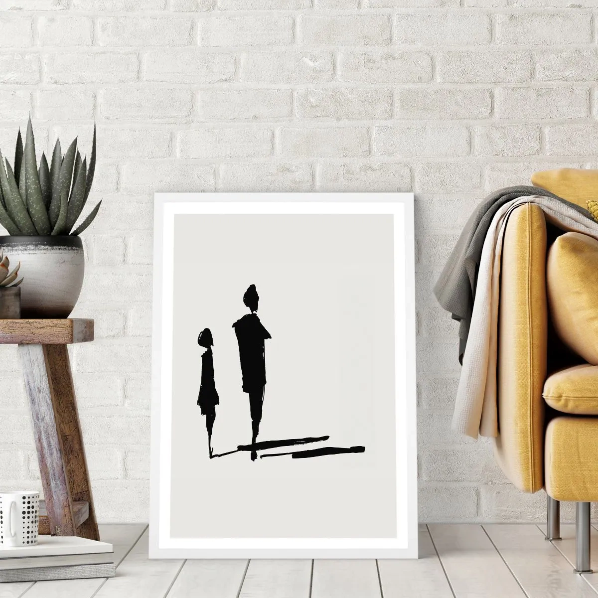 Poster in een witte lijst - Zeker samen? - 70x100 cm