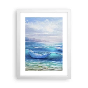 Poster in een witte lijst - Het brengt verlichting - 30x40 cm