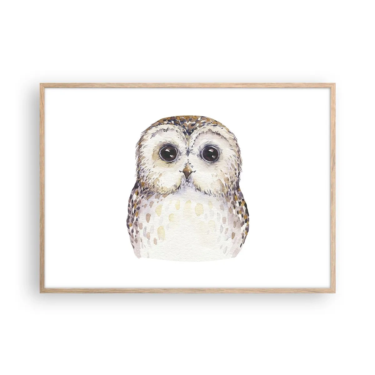 Een poster in een licht eiken lijst - Kijk in mijn ogen - 100x70 cm