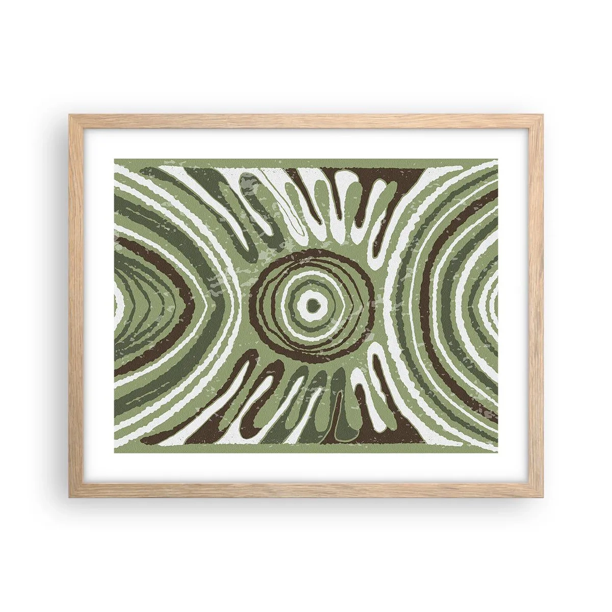 Een poster in een licht eiken lijst - Een explosie van emoties - 50x40 cm