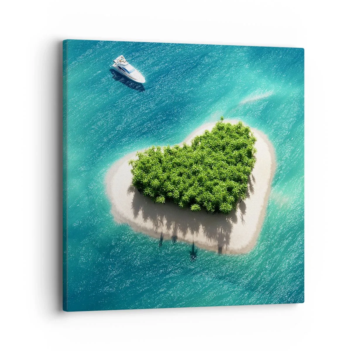 Schilderen op canvas - Ik hou van de zomer - 40x40 cm