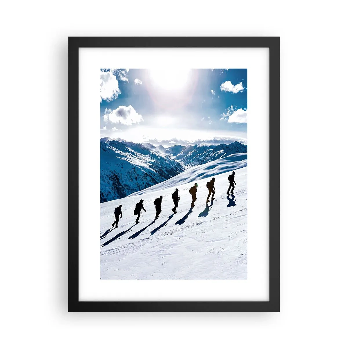 Poster in een zwarte lijst - Het team van de veroveraars - 30x40 cm