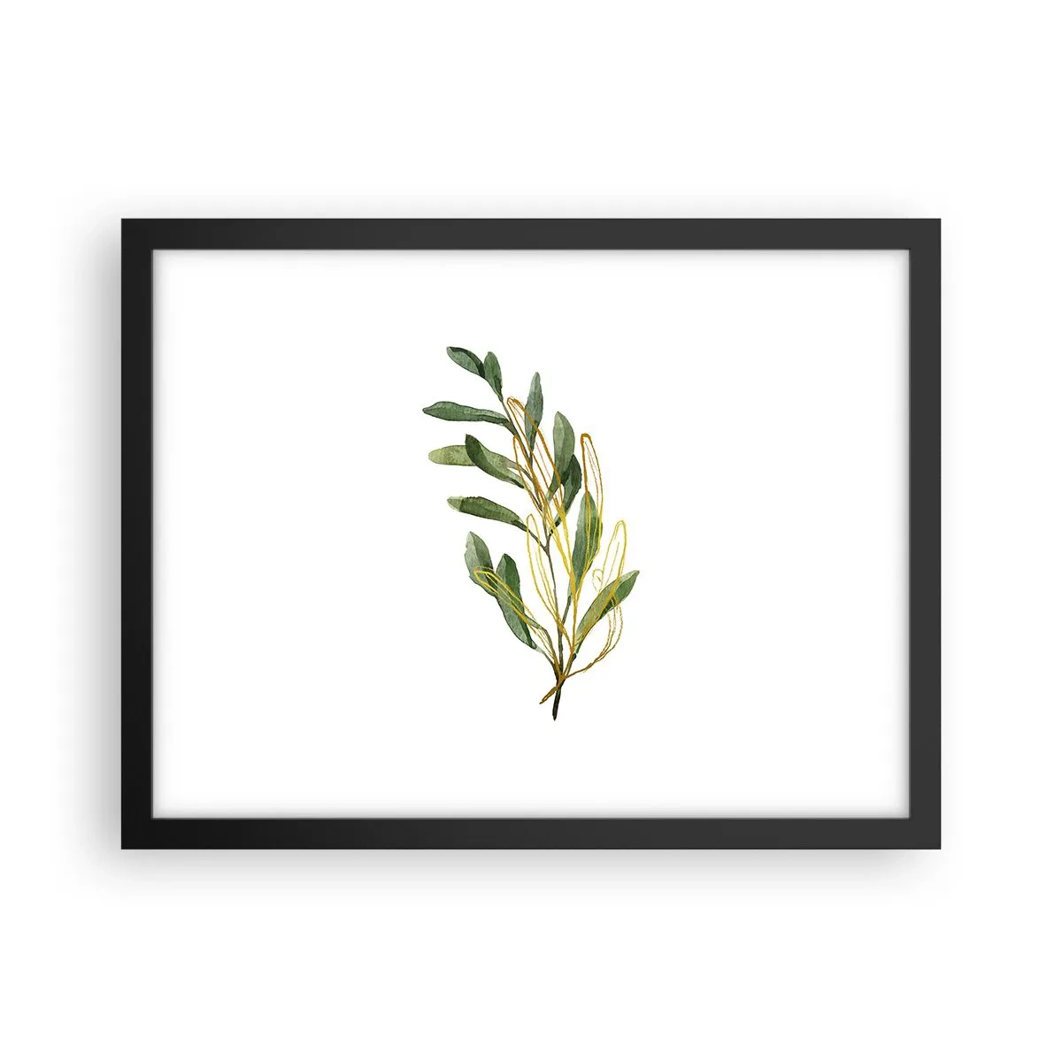 Poster in een zwarte lijst - Alles wat goed is - 40x30 cm